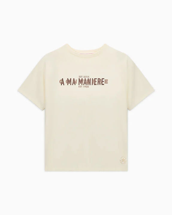 Camiseta estándar dorada de Converse x A Ma Maniére