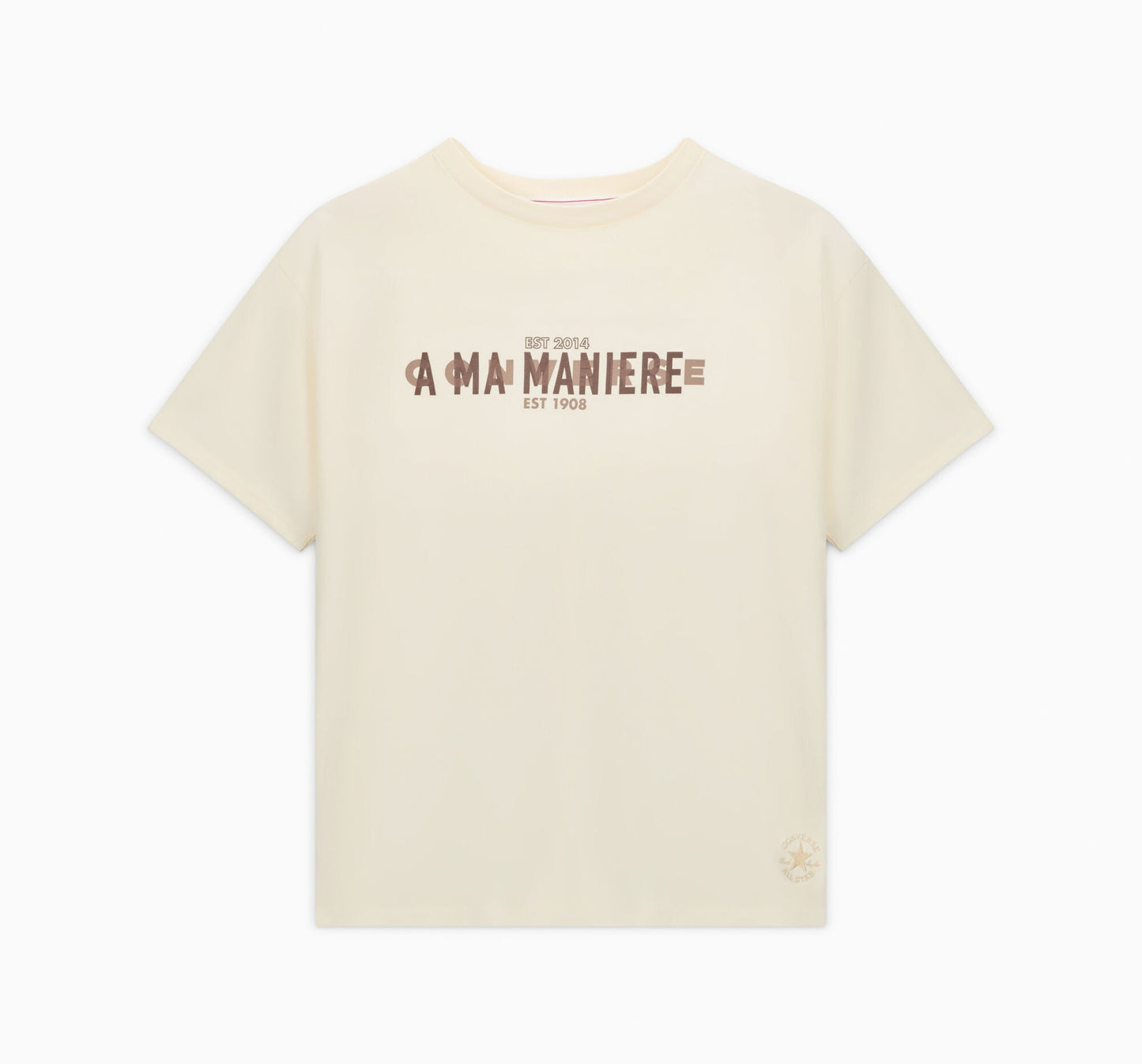 Camiseta estándar dorada de Converse x A Ma Maniére