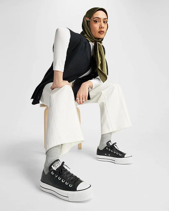 Chuck Taylor All Star Plataforma Cuero Corte Bajo