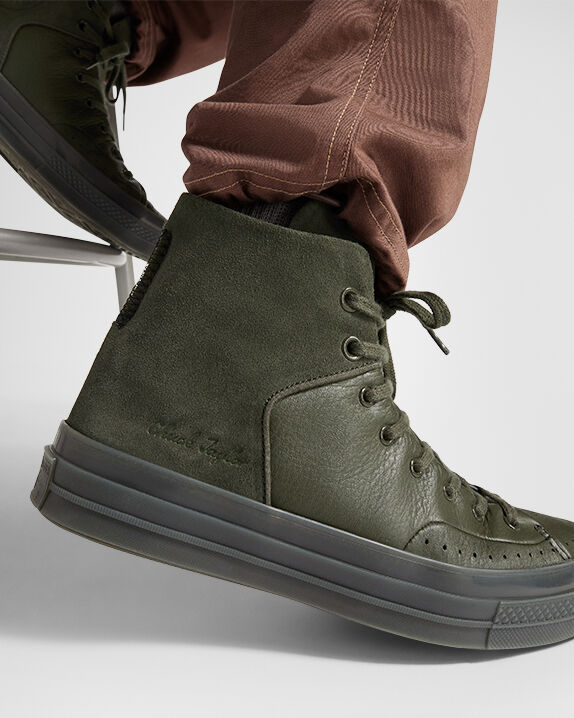Chuck 70 Marquis de cuero de caña alta