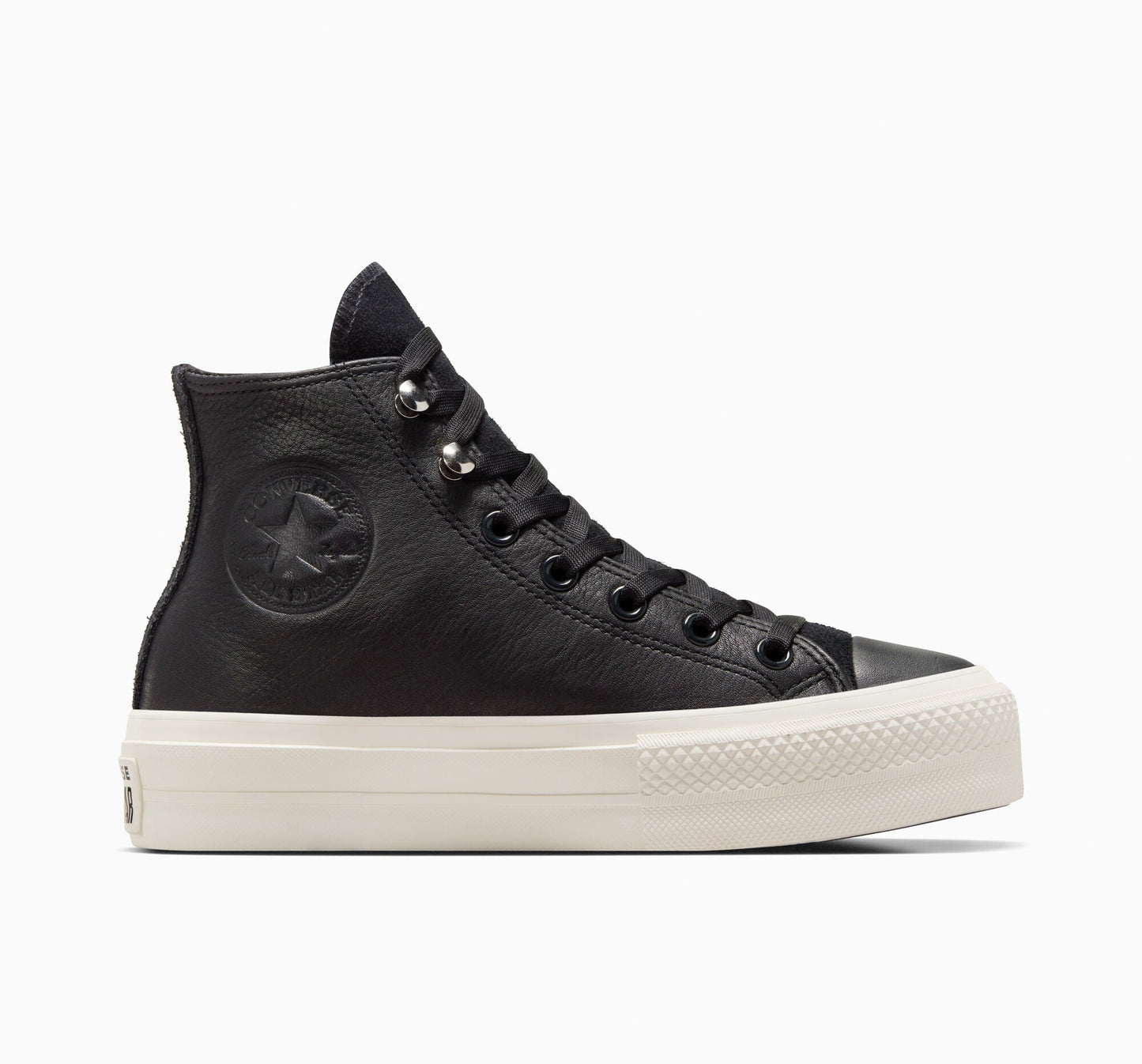 Chuck Taylor All Star Lift Platform - Zapatillas altas de cuero repelente al agua