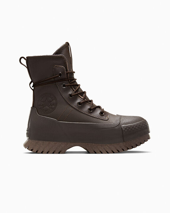 Chuck Taylor All Star Lugged 2.0 X-Hi - Plataforma de cuero impermeable de caña alta