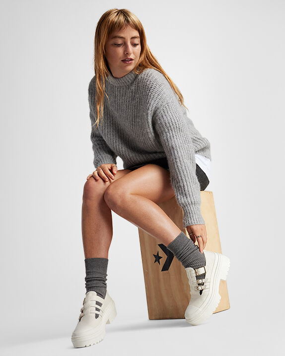 Chuck Taylor All Star Tacón alto Mary Jane Plataforma caña baja