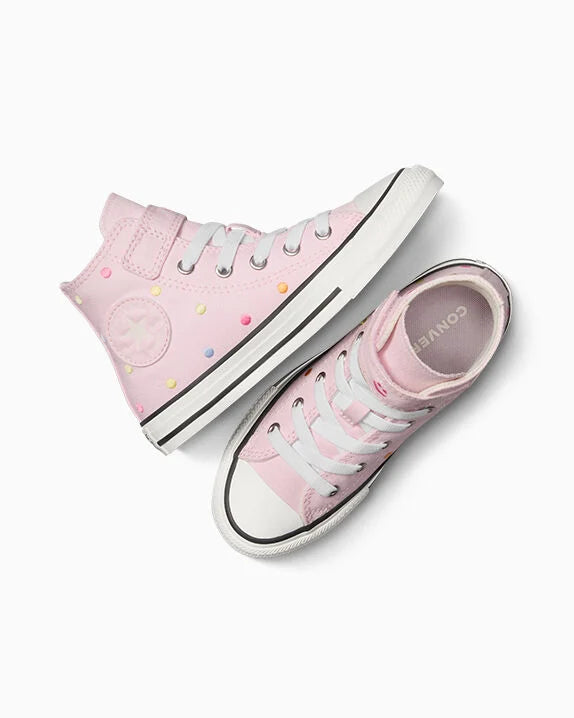 Chuck Taylor All Star - Zapatillas altas fáciles de poner y quitar con lunares bordados