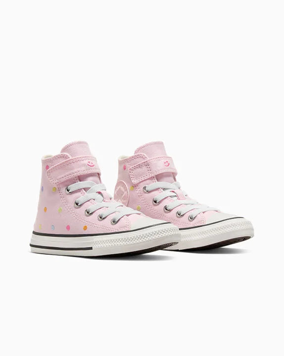 Chuck Taylor All Star - Zapatillas altas fáciles de poner y quitar con lunares bordados