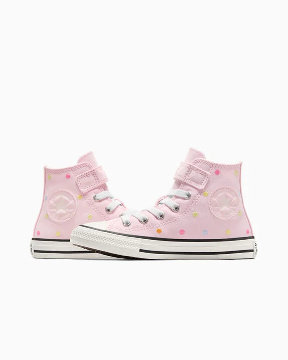 Chuck Taylor All Star - Zapatillas altas fáciles de poner y quitar con lunares bordados