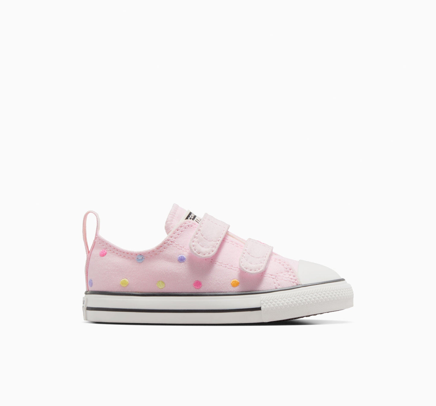 Chuck Taylor All Star de lunares bordados, fácil de poner y de caña baja