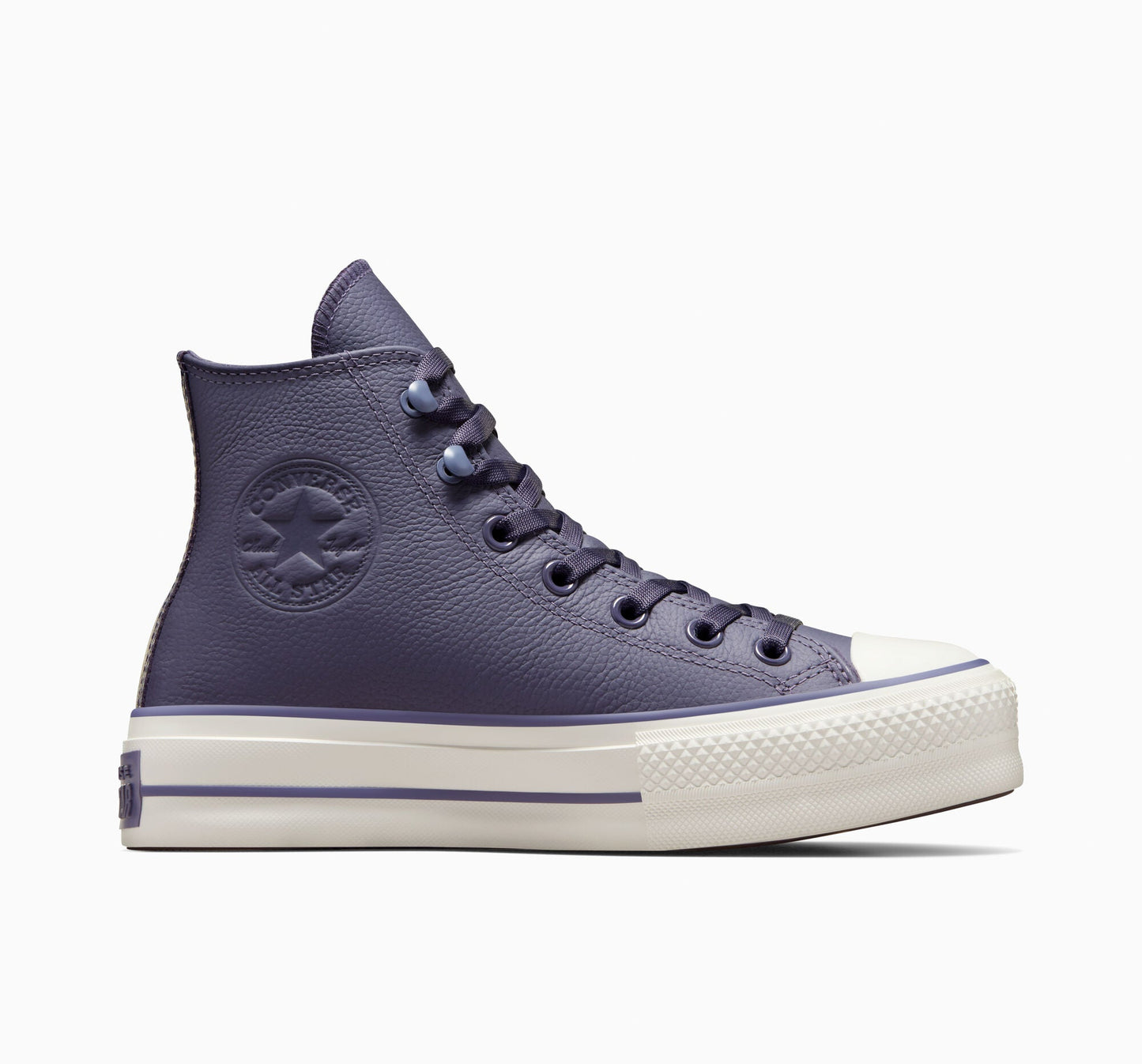 Chuck Taylor All Star Lift Platform - Zapatillas altas de cuero resistente a la intemperie