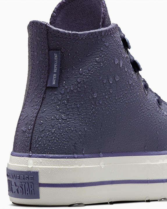 Chuck Taylor All Star Lift Platform - Zapatillas altas de cuero resistente a la intemperie
