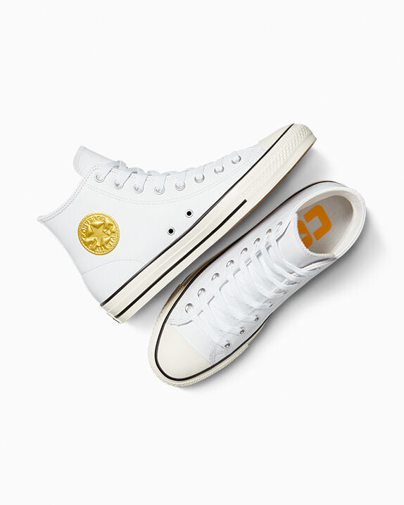 CONS Chuck Taylor All Star Pro de cuero y caña alta metalizada