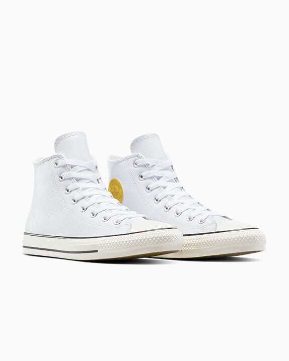 CONS Chuck Taylor All Star Pro de cuero y caña alta metalizada