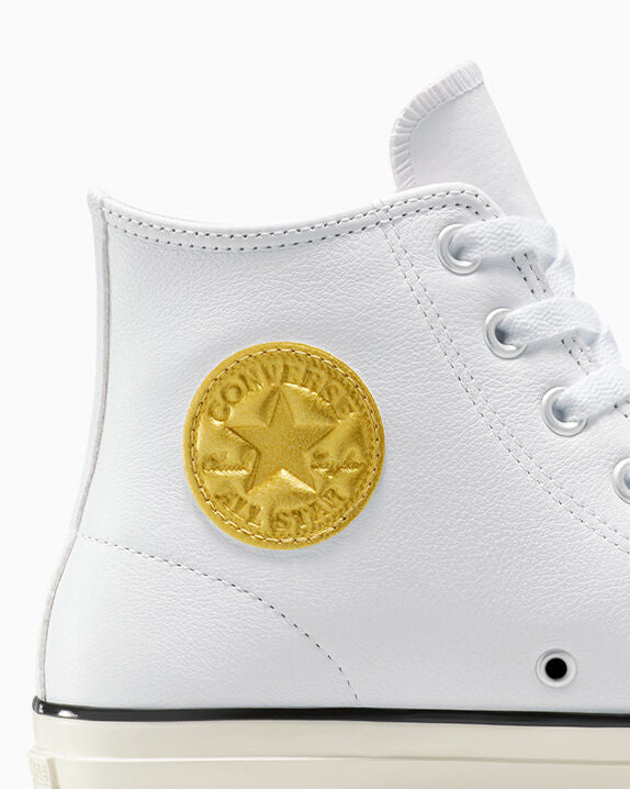 CONS Chuck Taylor All Star Pro de cuero y caña alta metalizada