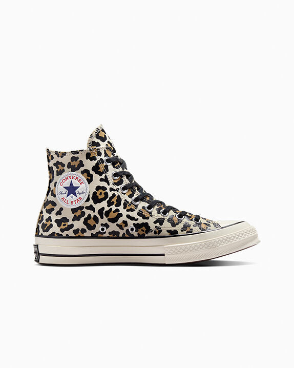 Chuck 70 Zapatillas altas con estampado de leopardo que brillan en la oscuridad