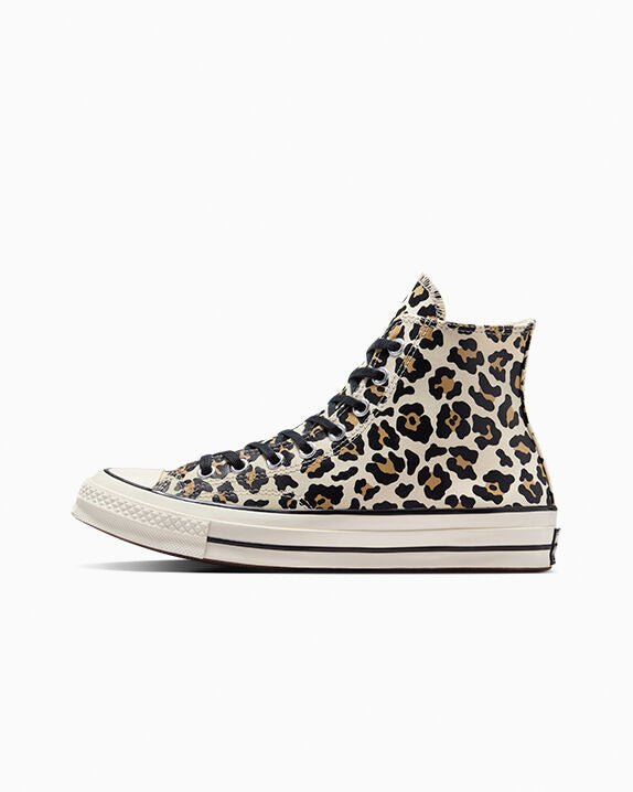 Chuck 70 Zapatillas altas con estampado de leopardo que brillan en la oscuridad