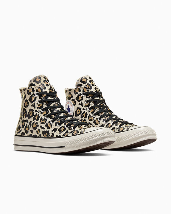 Chuck 70 Zapatillas altas con estampado de leopardo que brillan en la oscuridad