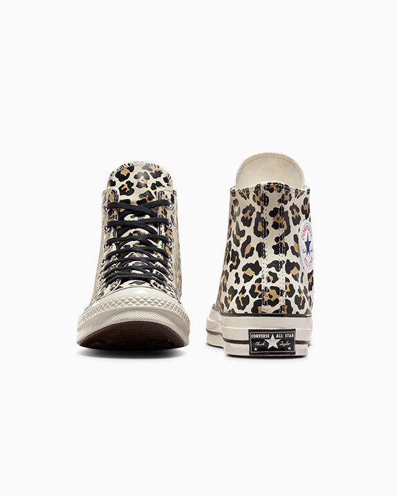 Chuck 70 Zapatillas altas con estampado de leopardo que brillan en la oscuridad
