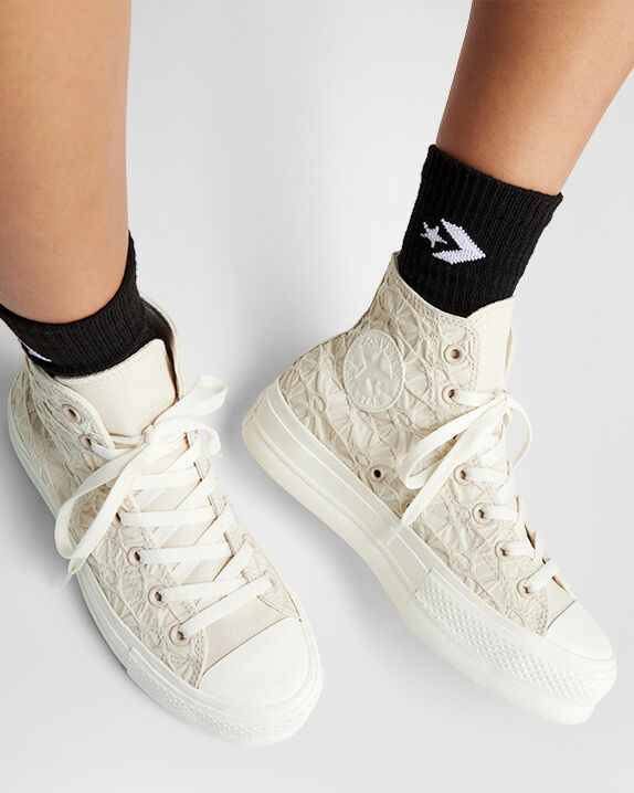 Chuck Taylor All Star Lift Platform Material texturizado High Top
