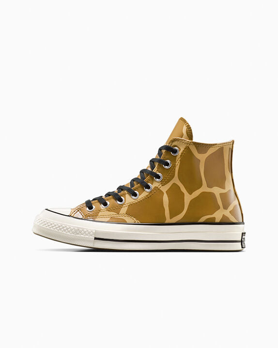 Chuck 70 Zapatillas altas con estampado de jirafa que brillan en la oscuridad