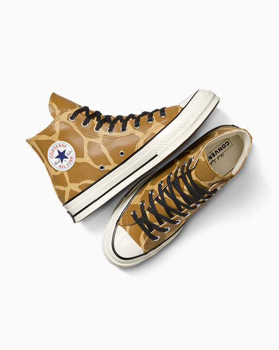 Chuck 70 Zapatillas altas con estampado de jirafa que brillan en la oscuridad