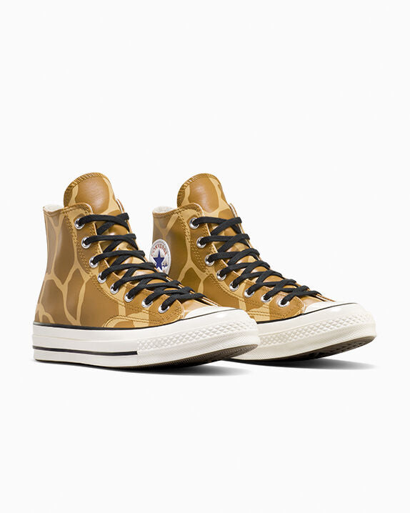 Chuck 70 Zapatillas altas con estampado de jirafa que brillan en la oscuridad