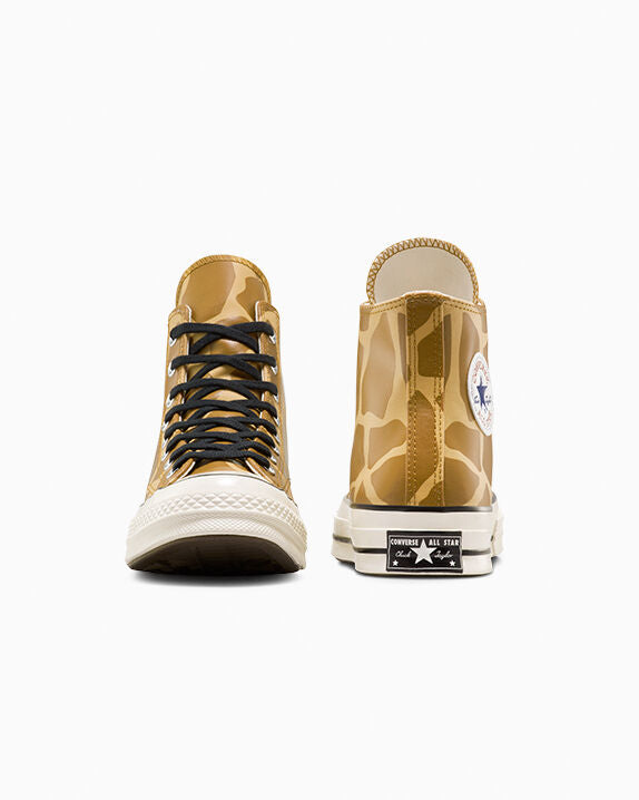 Chuck 70 Zapatillas altas con estampado de jirafa que brillan en la oscuridad