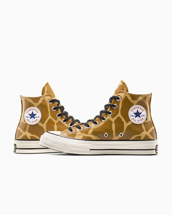 Chuck 70 Zapatillas altas con estampado de jirafa que brillan en la oscuridad