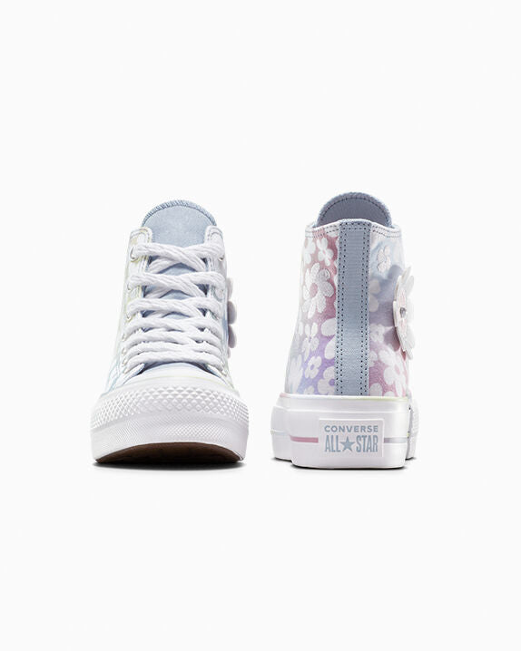 Chuck Taylor All Star Plataforma Elevadora Flores Degradadas de Caña Alta
