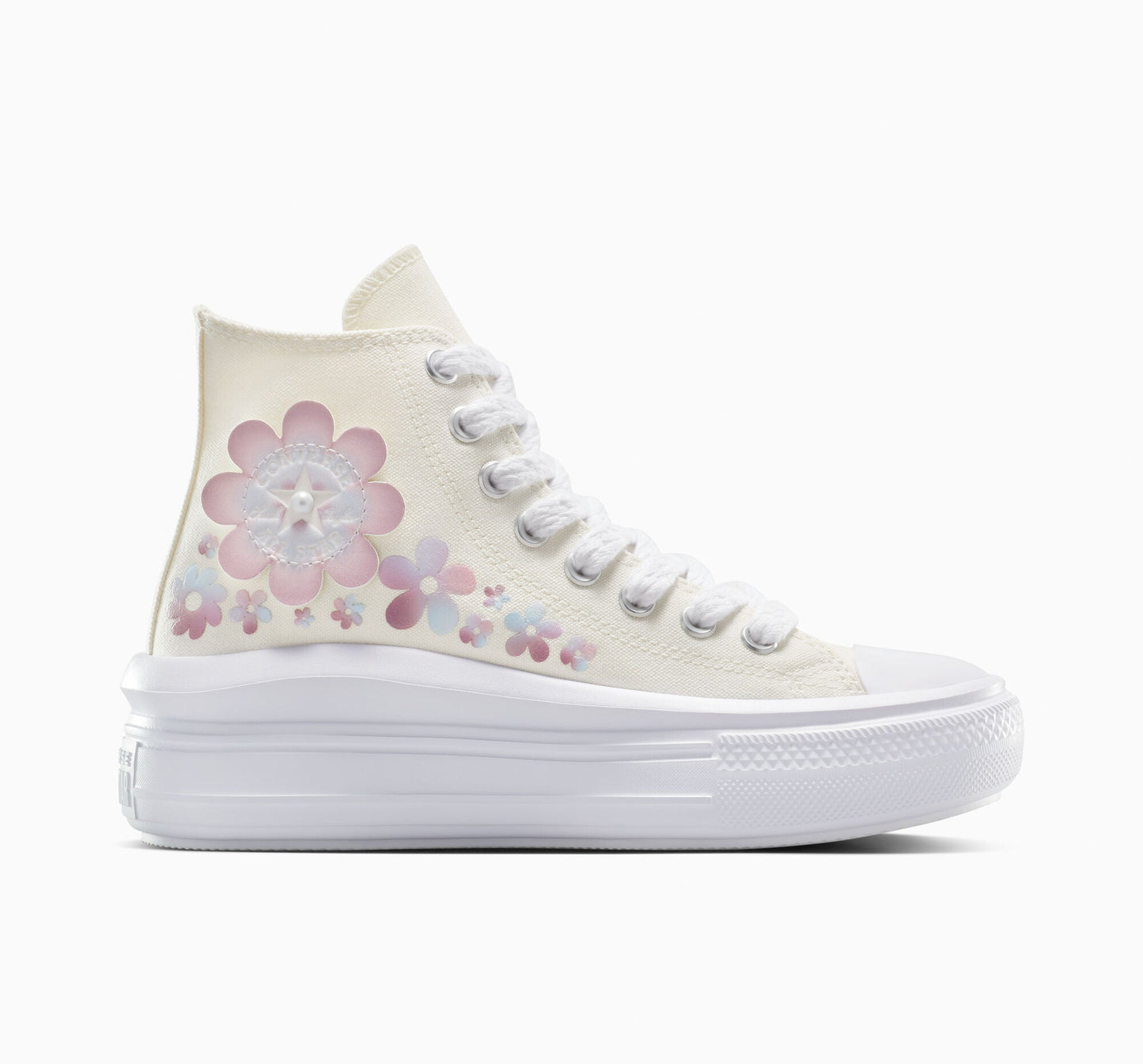 Chuck Taylor All Star Move Plataforma Pétalos y Perlas Caña Alta