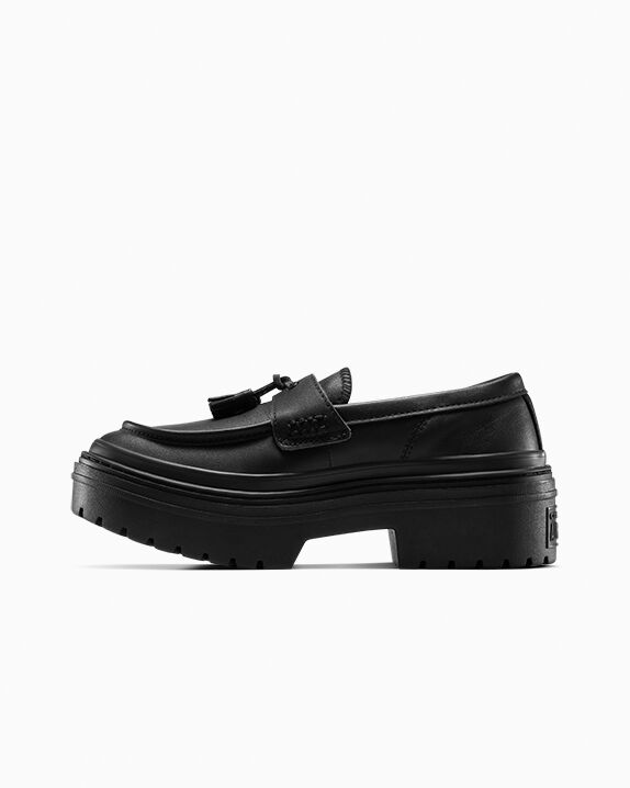 Mocasines Chuck Taylor All Star con plataforma y tacón bajo de piel