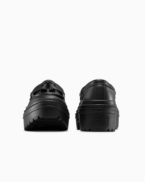 Mocasines Chuck Taylor All Star con plataforma y tacón bajo de piel
