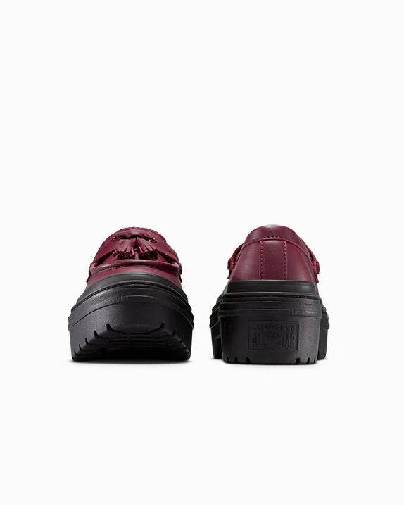 Mocasines Chuck Taylor All Star con plataforma y tacón bajo de piel