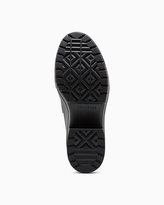 Mocasín Chuck 70 De Luxe con tacón y plataforma de cuero de caña baja