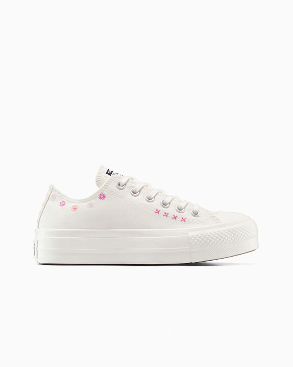 Chuck Taylor All Star Lift - Zapatillas bajas con bordado floral
