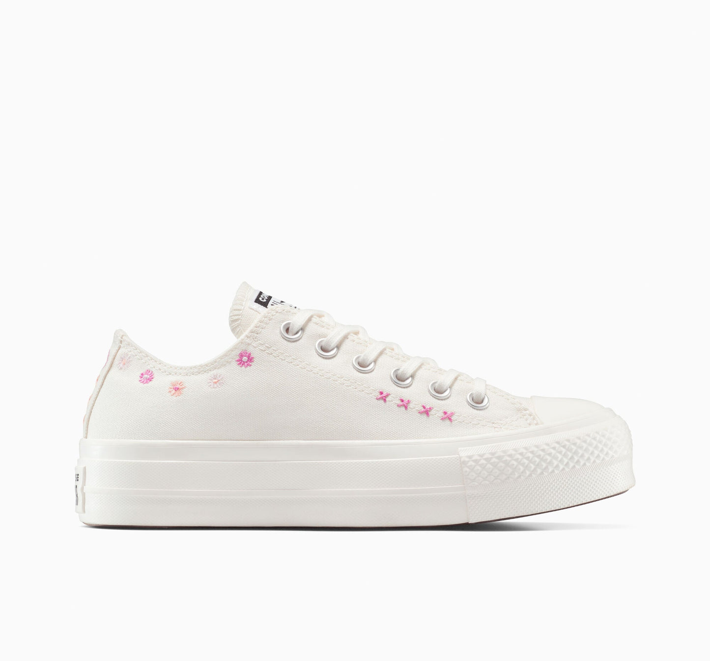 Chuck Taylor All Star Lift - Zapatillas bajas con bordado floral