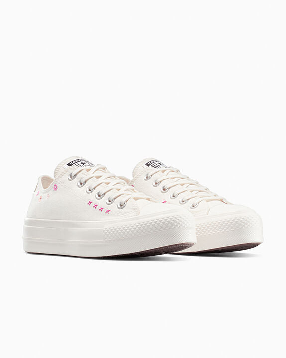Chuck Taylor All Star Lift - Zapatillas bajas con bordado floral