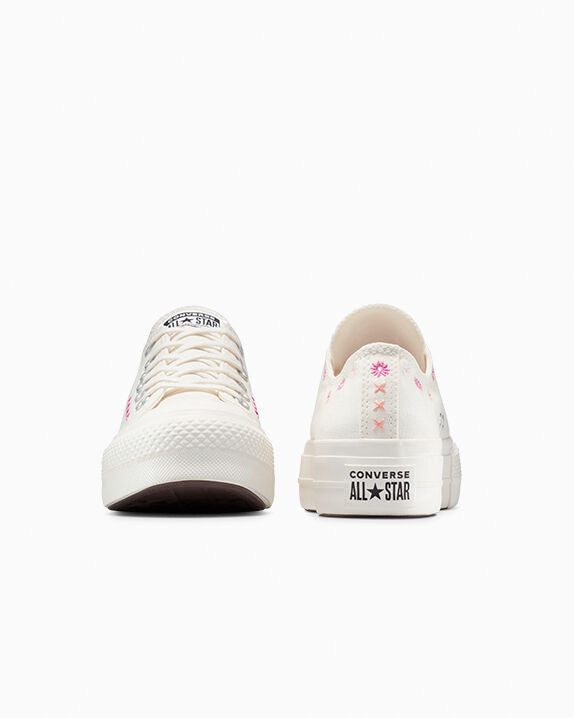 Chuck Taylor All Star Lift - Zapatillas bajas con bordado floral