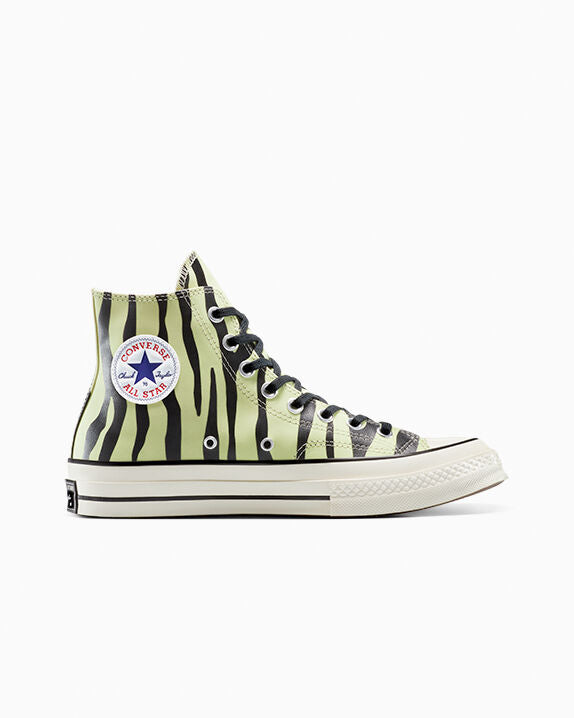 Chuck 70 Zapatillas altas con estampado de cebra que brillan en la oscuridad