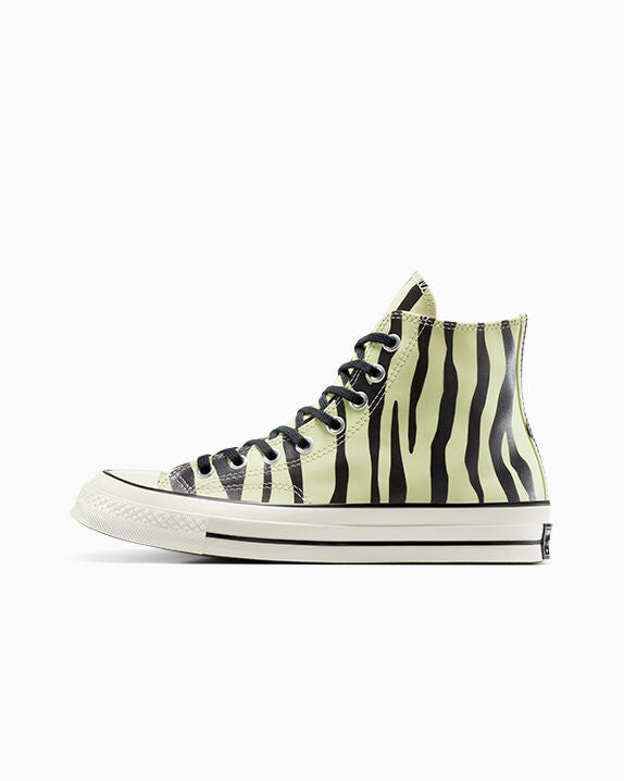 Chuck 70 Zapatillas altas con estampado de cebra que brillan en la oscuridad