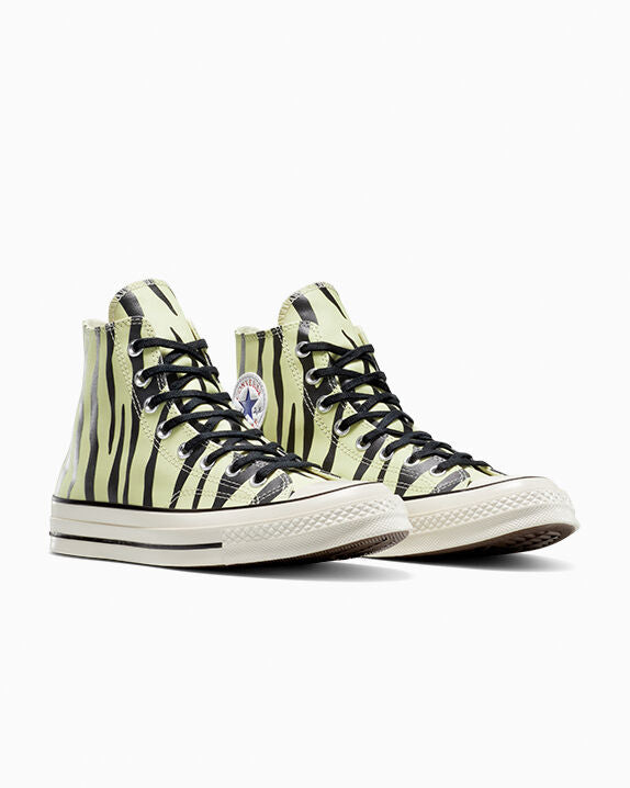 Chuck 70 Zapatillas altas con estampado de cebra que brillan en la oscuridad