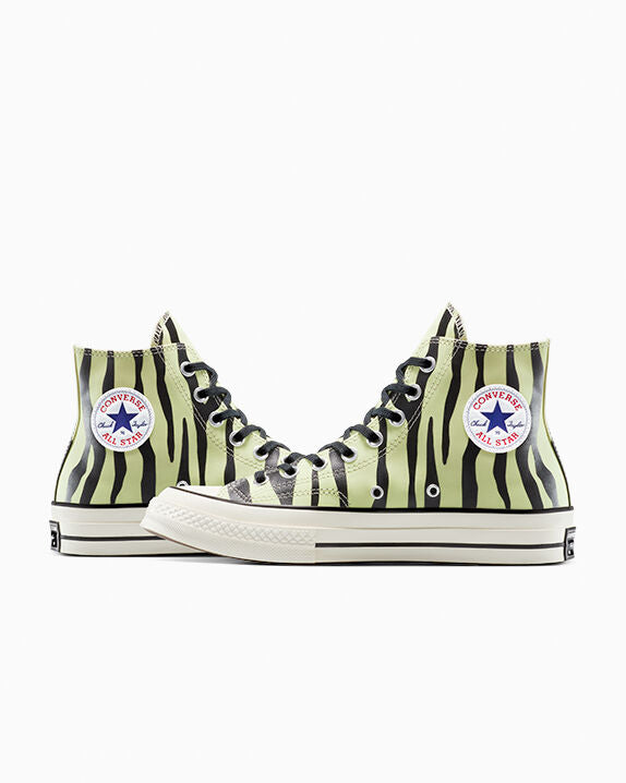 Chuck 70 Zapatillas altas con estampado de cebra que brillan en la oscuridad