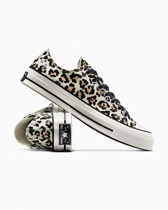 Chuck 70 Zapatillas bajas con estampado de leopardo que brillan en la oscuridad