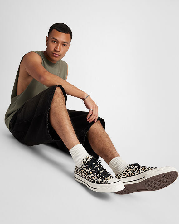 Chuck 70 Zapatillas bajas con estampado de leopardo que brillan en la oscuridad
