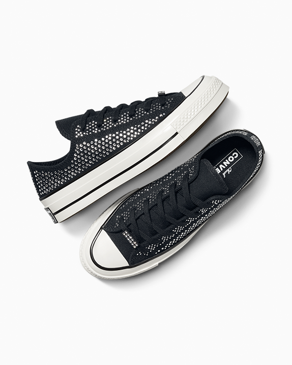 Chuck 70 con cristales Swarovski® de caña baja