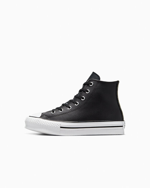 Chuck Taylor All Star EVA Lift Platform de cuero de caña alta 