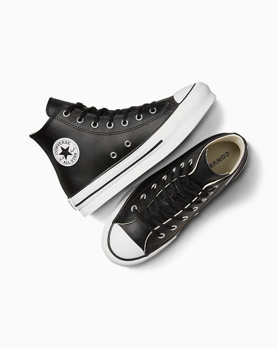 Chuck Taylor All Star EVA Lift Platform de cuero de caña alta 