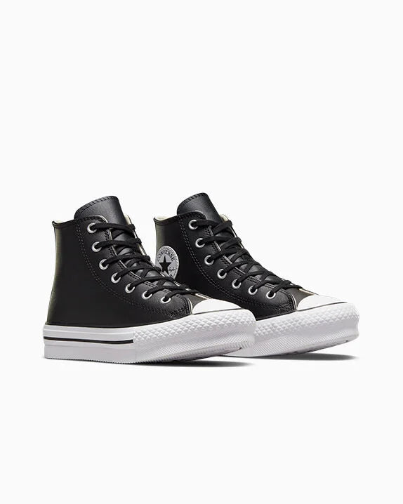 Chuck Taylor All Star EVA Lift Platform de cuero de caña alta 