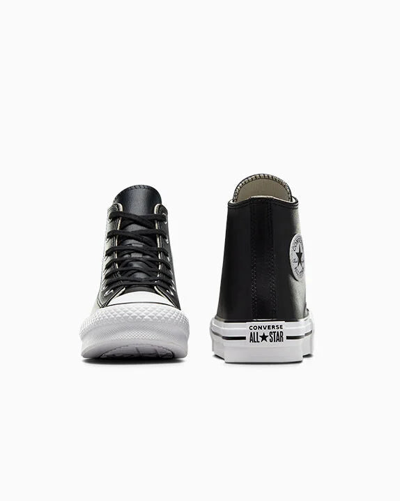 Chuck Taylor All Star EVA Lift Platform de cuero de caña alta 