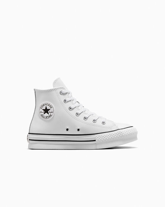 Chuck Taylor All Star EVA Lift Platform de cuero de caña alta 