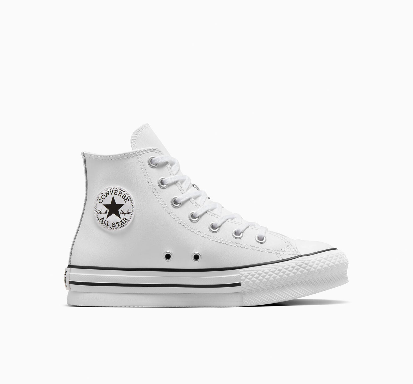 Chuck Taylor All Star EVA Lift Platform de cuero de caña alta 