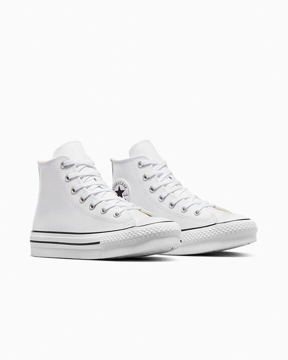 Chuck Taylor All Star EVA Lift Platform de cuero de caña alta 